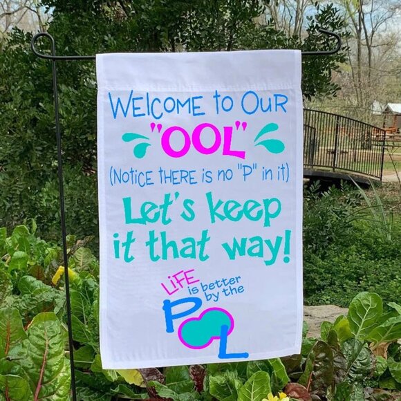 Pool Rules Yard Garden Sign *HP* Good Pool Humor  Motivational sign - Choose one - Picture 1 of 4